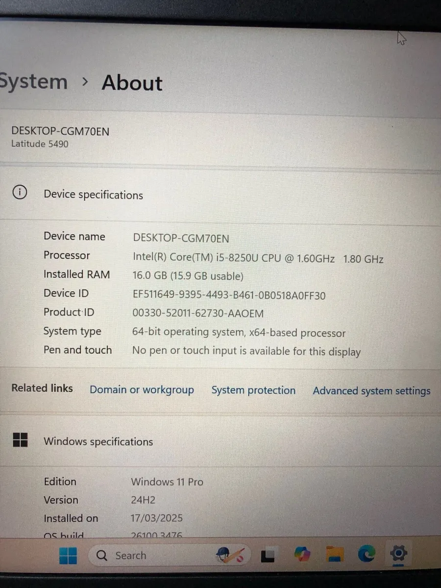 Dell i5 16gb with nvidia 2gb graphic - Image 4