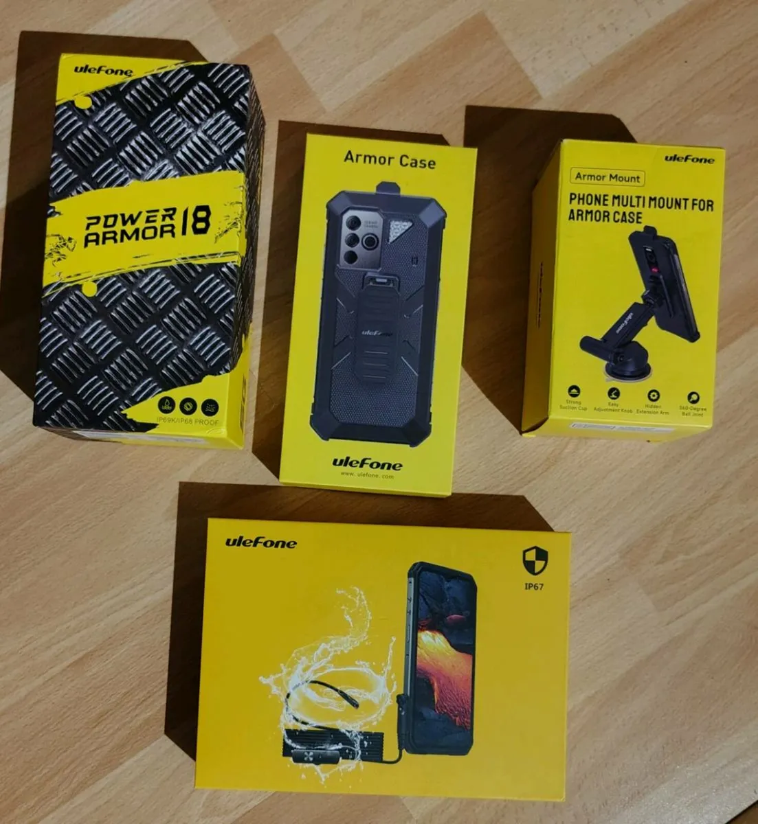 Ulefone Armor 18 rugged phone and accessories - Image 1