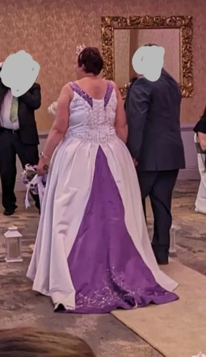 Wedding dress purple plus size - Image 1