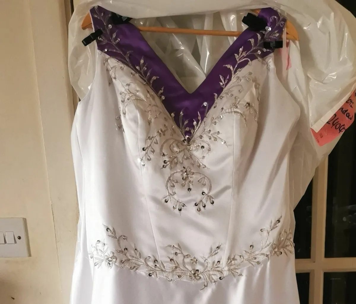 Wedding dress purple plus size - Image 3