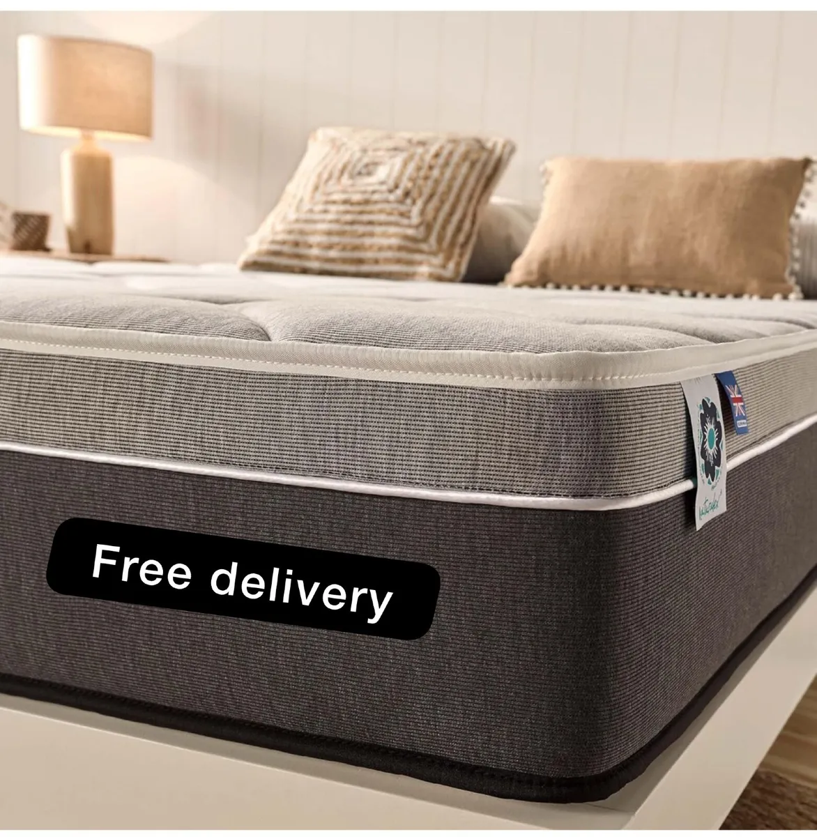 5ft King Size Mattress Memory Foam 11.8 Inch Deep - Image 1