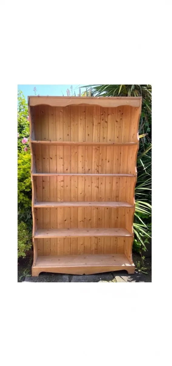 Large Old Style Pine Dresser/Bookcase - Image 1