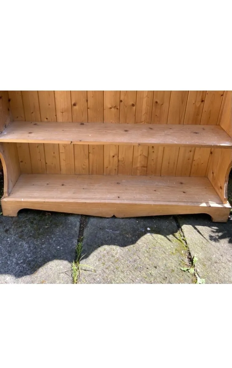 Large Old Style Pine Dresser/Bookcase - Image 2