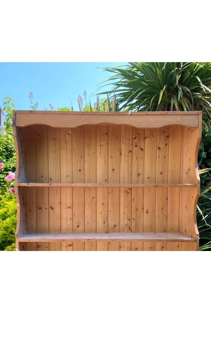 Large Old Style Pine Dresser/Bookcase - Image 3