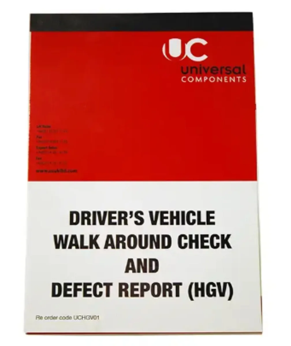 BIG 50 PAGE DRIVER DEFECT WALK AROUND BOOK (UC)
