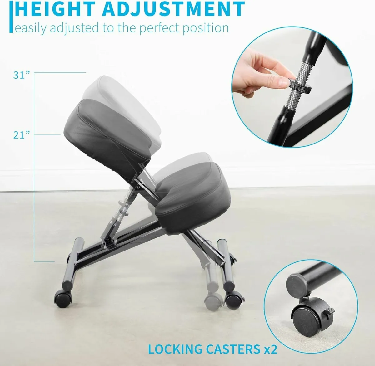 Ergonomic Kneeling Chair, relieves  back pain! - Image 3
