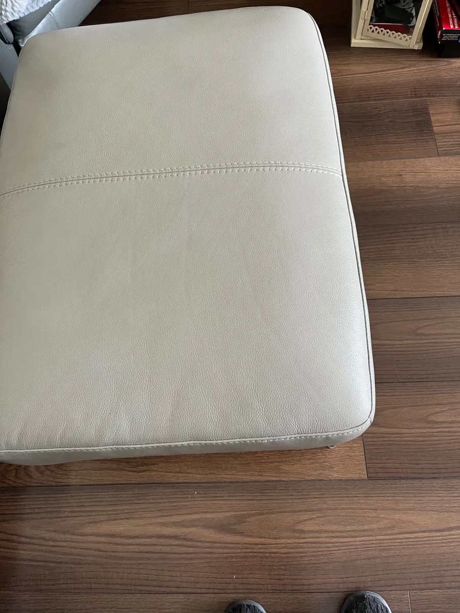 Real Leather Pouffe - Image 2