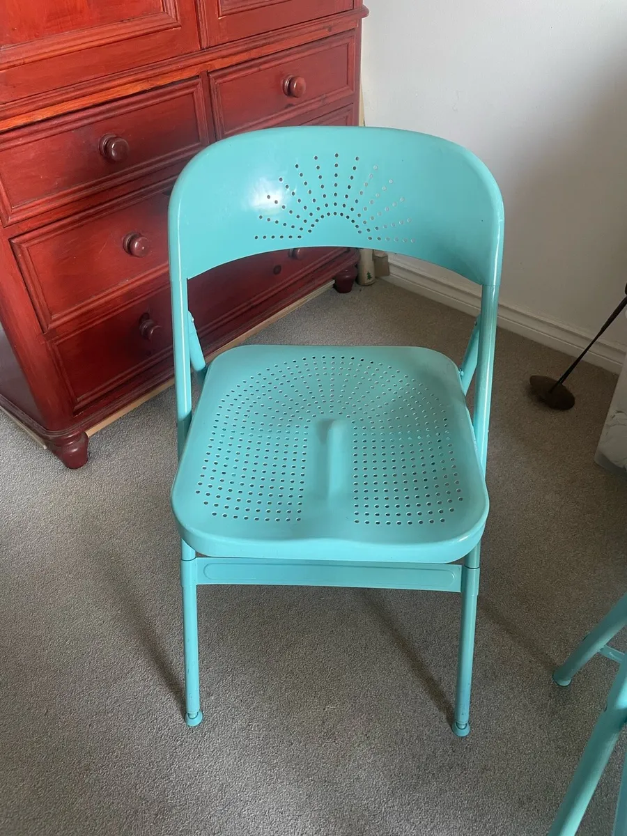 Metal folding chairs  IKEA - Image 2