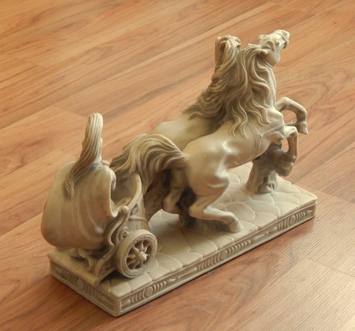 Large Stamped Gladiator Figurine by L.T PAT - Image 3
