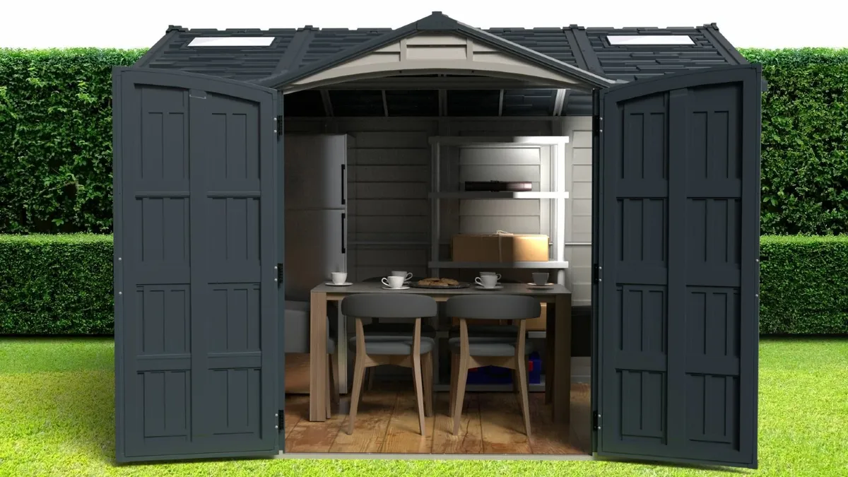 10.5×8 Apex Pro Plus Vinyl Shed Super Tough Sheds! - Image 2