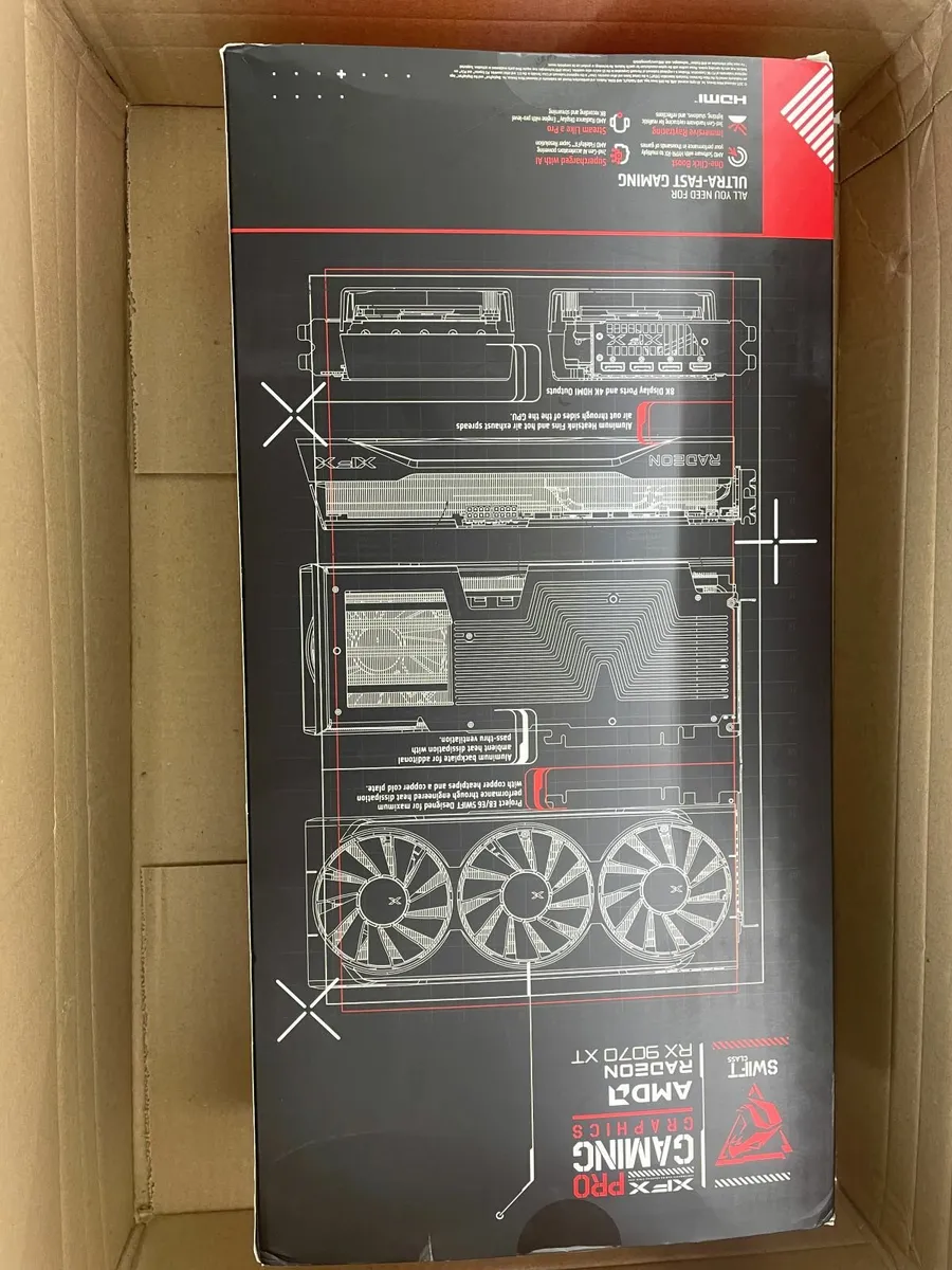 XFX AMD RX 9070XT Swift Gaming 16GB with Box - Image 3