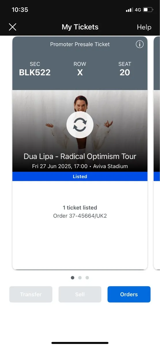 Dua Lipa concert tickets
