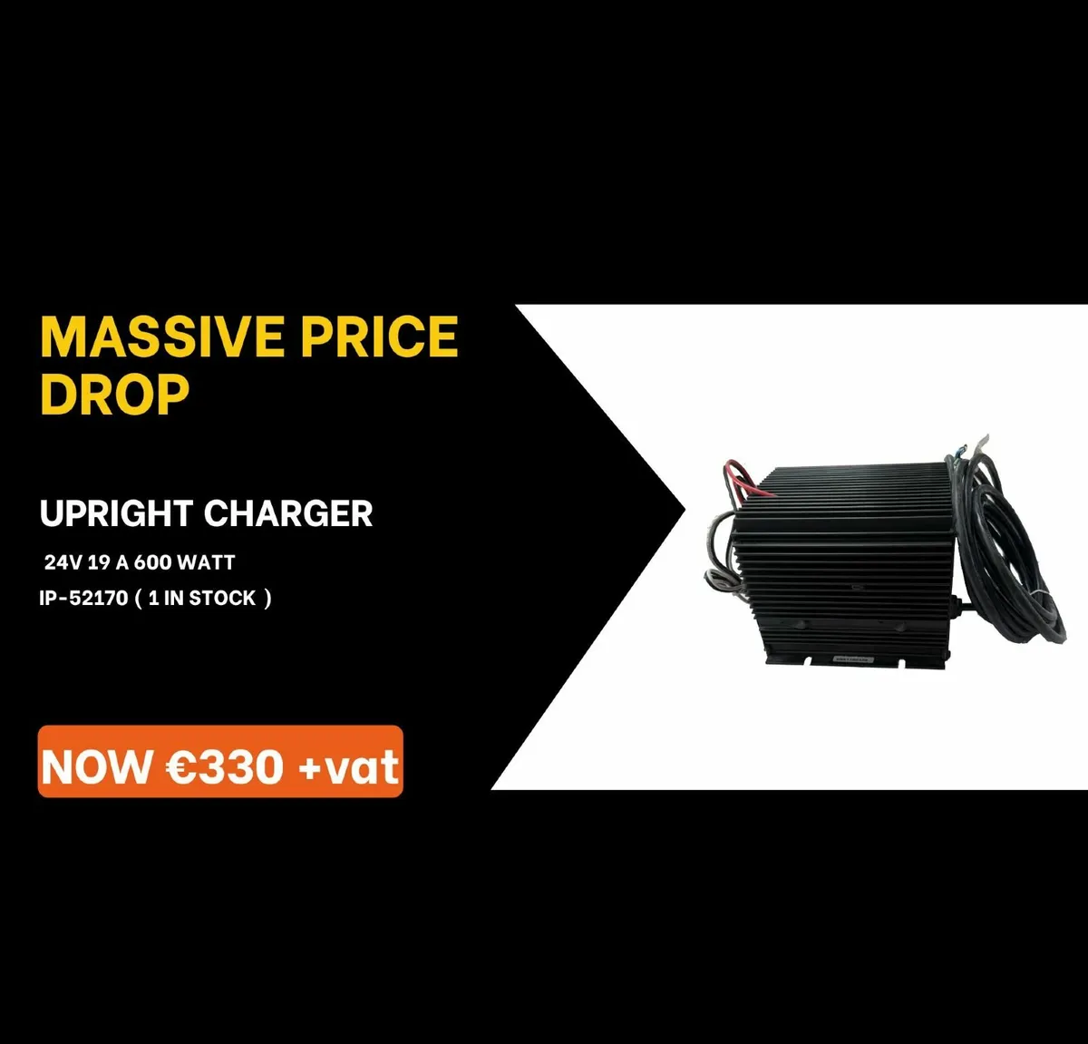UPRIGHT CHARGER 24V 19A 600 WATT