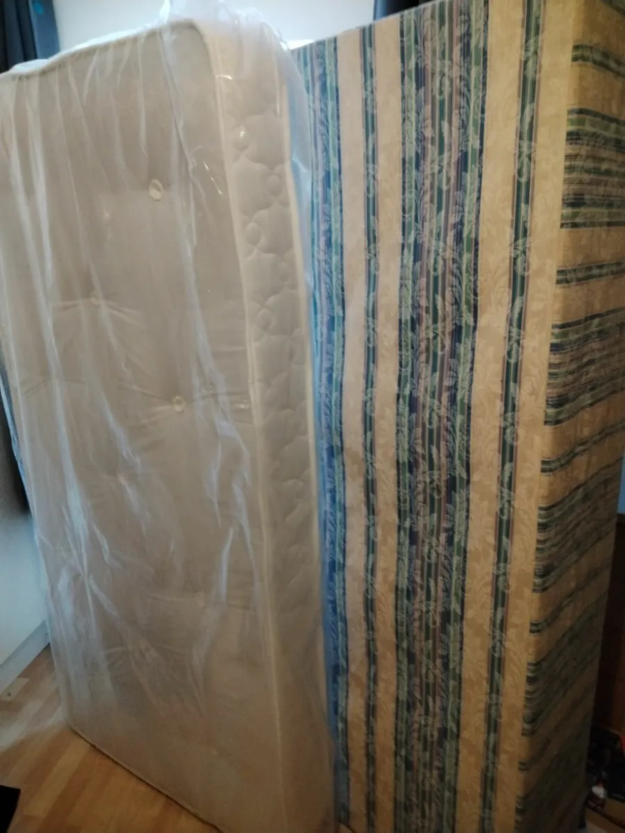 New Single mattress + base + headboard