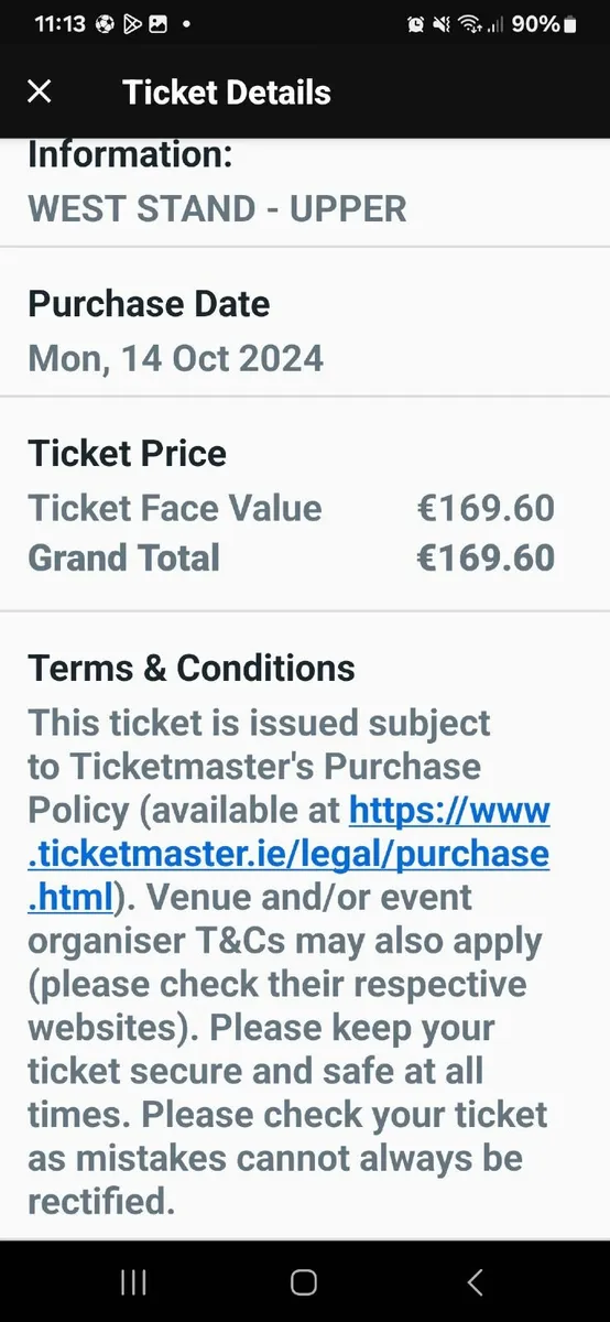Lions Ticket reduced price - Image 3