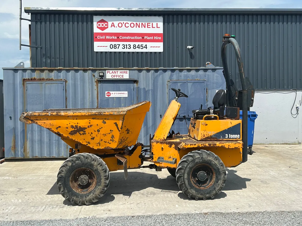 2016 3 ton Thwaites swivel dumper - Image 3