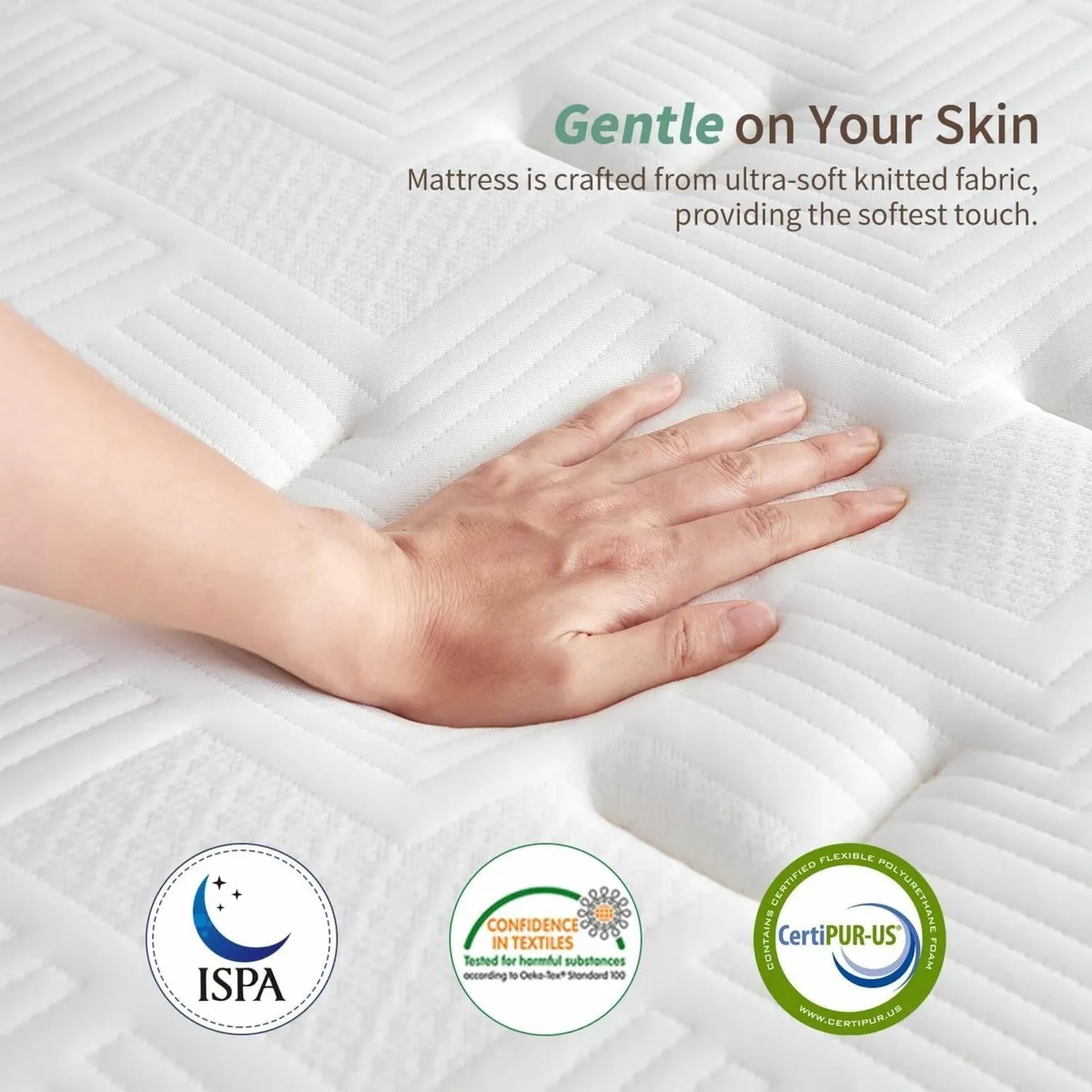 COMFORT King Size Mattress Orthopaedic150x200x26cm - Image 2