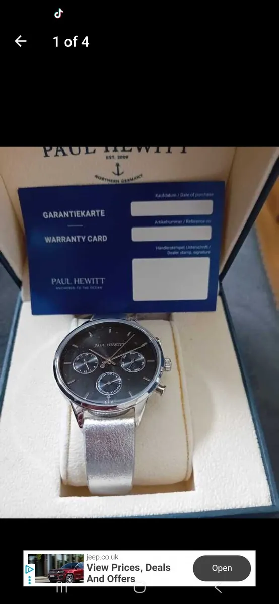 Paul Hewitt Everpulse Silver black 38mm - Image 1