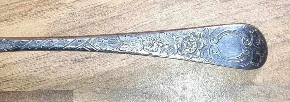 Amazing Detail, Dated 1782, by George Smith (II), Solid Silver Berry Spoon - Image 3