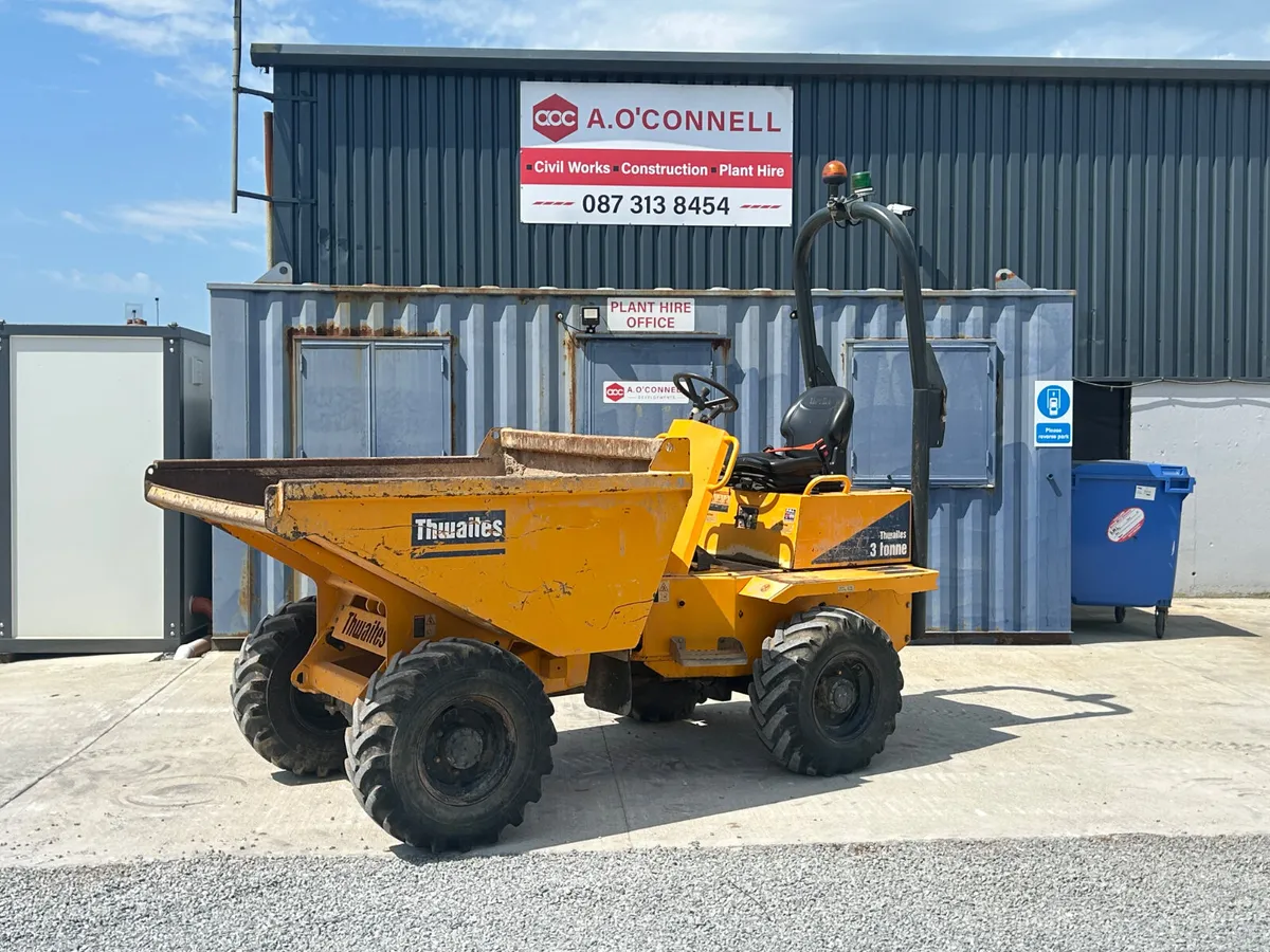 Thwaites 3 ton  Dumper.  (AUTO) - Image 1