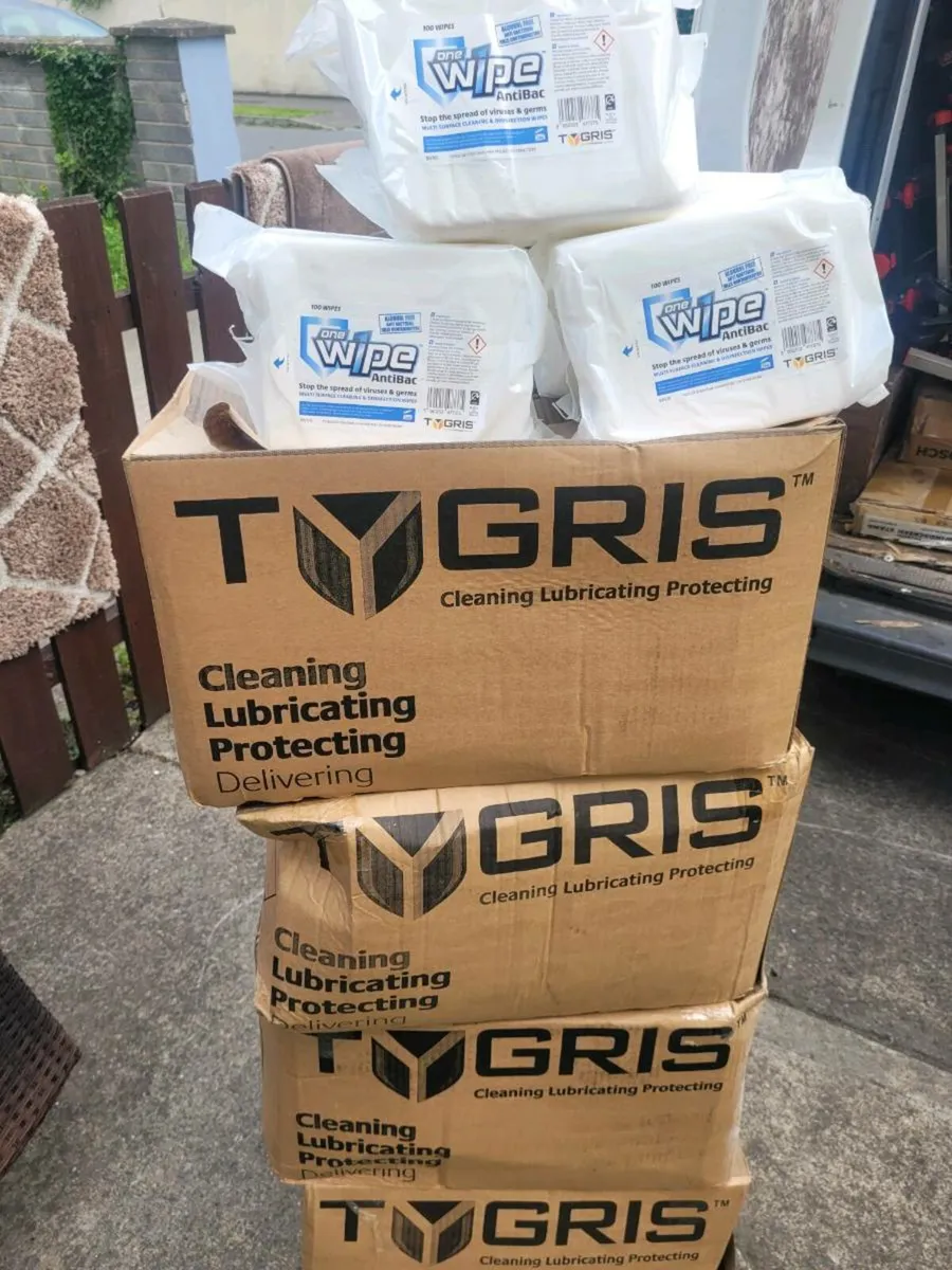 Tygris antibac cleaning wipes - Image 1