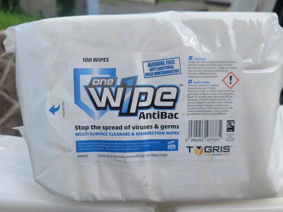 Tygris antibac cleaning wipes - Image 3