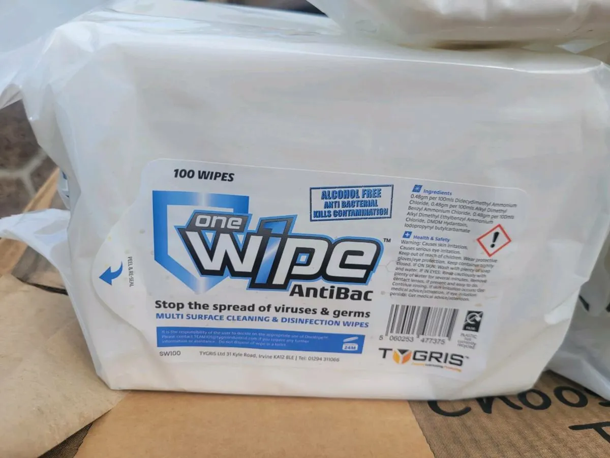 Tygris antibac cleaning wipes - Image 4