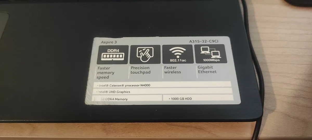 Laptop  Acer Aspire 3 A315-32-C9CJ - Image 3