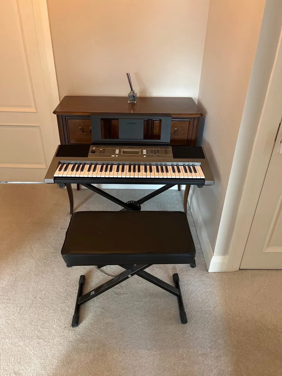 Yamaha Piano Keyboard (with seat and stand) - Image 1
