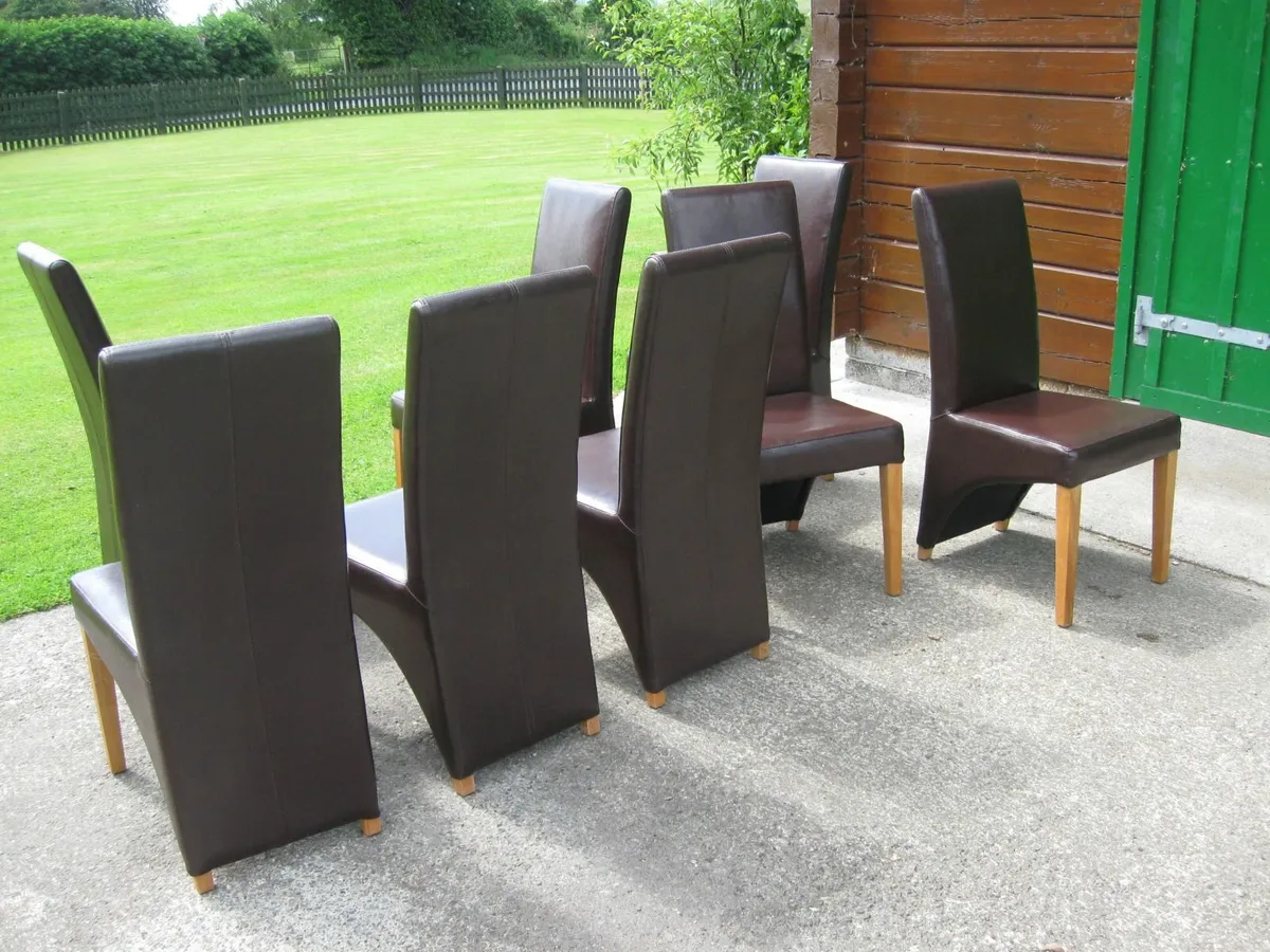 8 dining chairs - Image 1