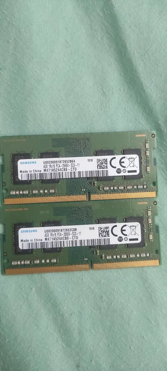 Laptop ram ddr4 : 2 X 4 = 8 GB 1Rx16 2666 - Image 1