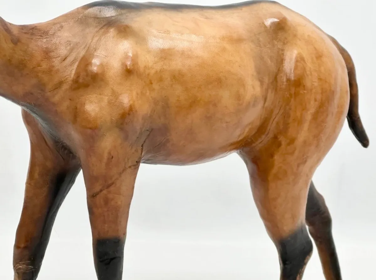 Fine Large Vintage Leather Antelope - Image 3