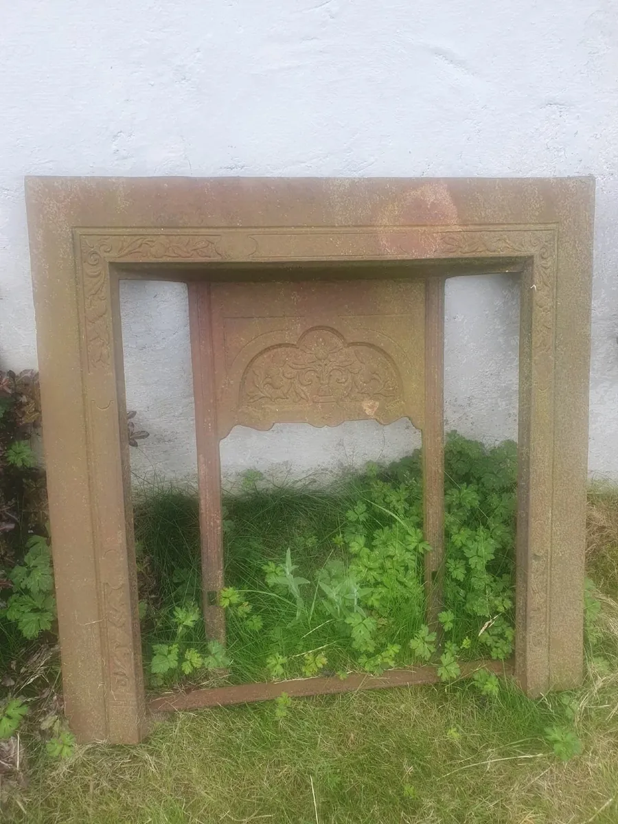 Fireplace Insert with timber surround & mirror - Image 3