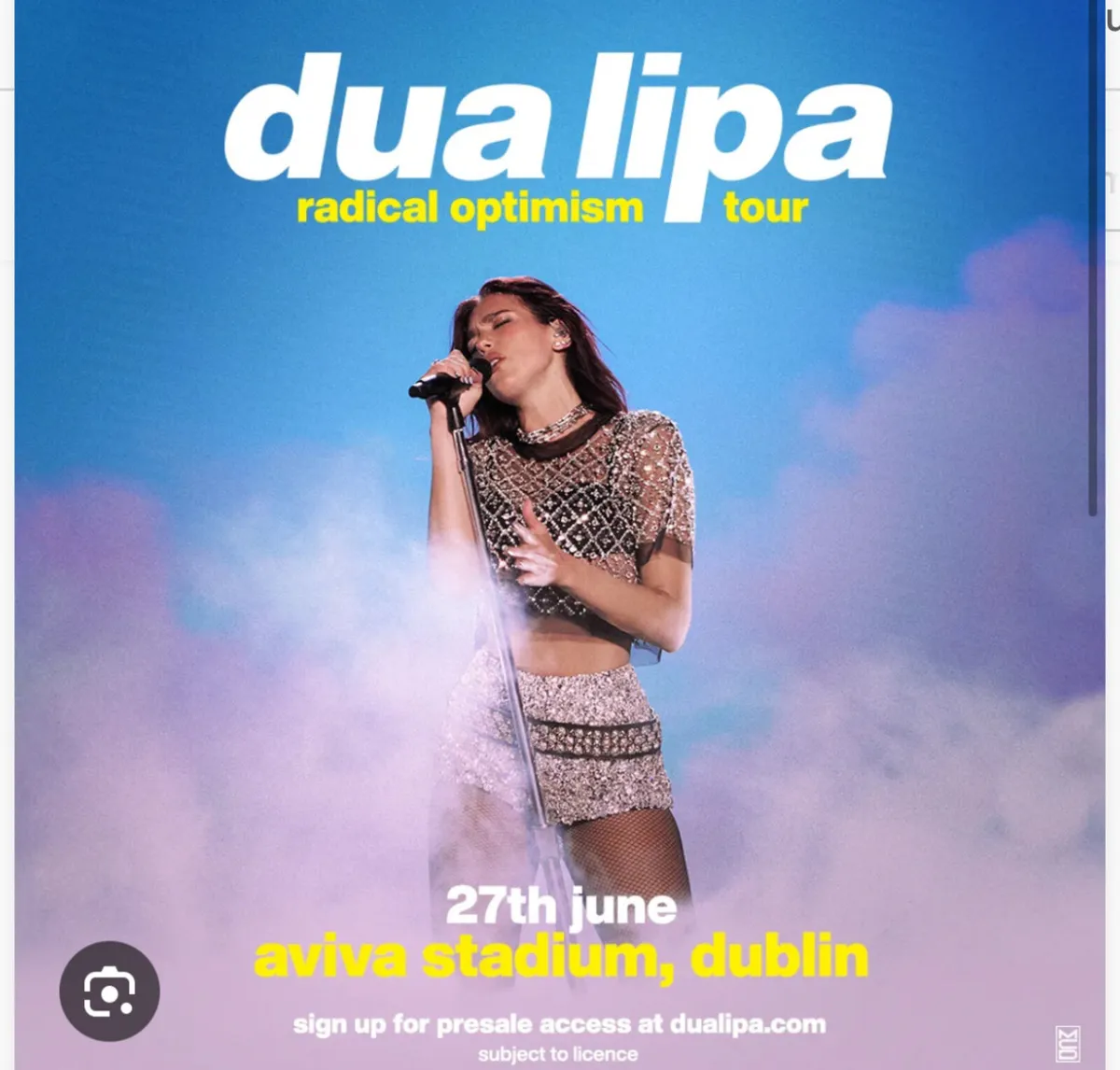 3 Dua Lipa tickets