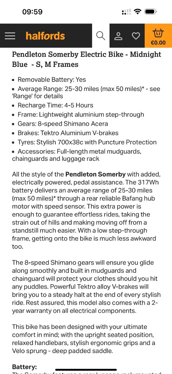 Pendleton Somerby Electric Bike “17 - Image 2