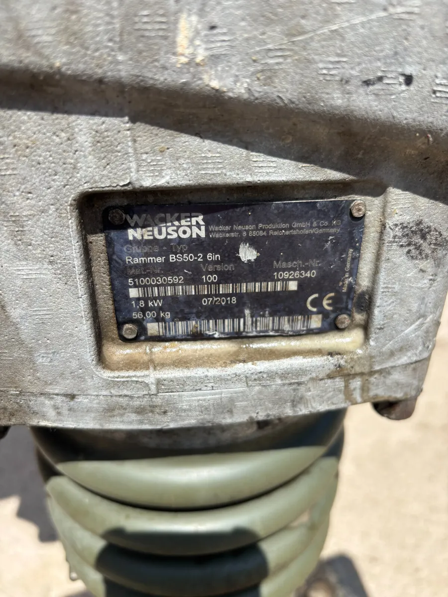 2018 Wacker Neuson BS50-2 6" Trench Rammer - Image 4