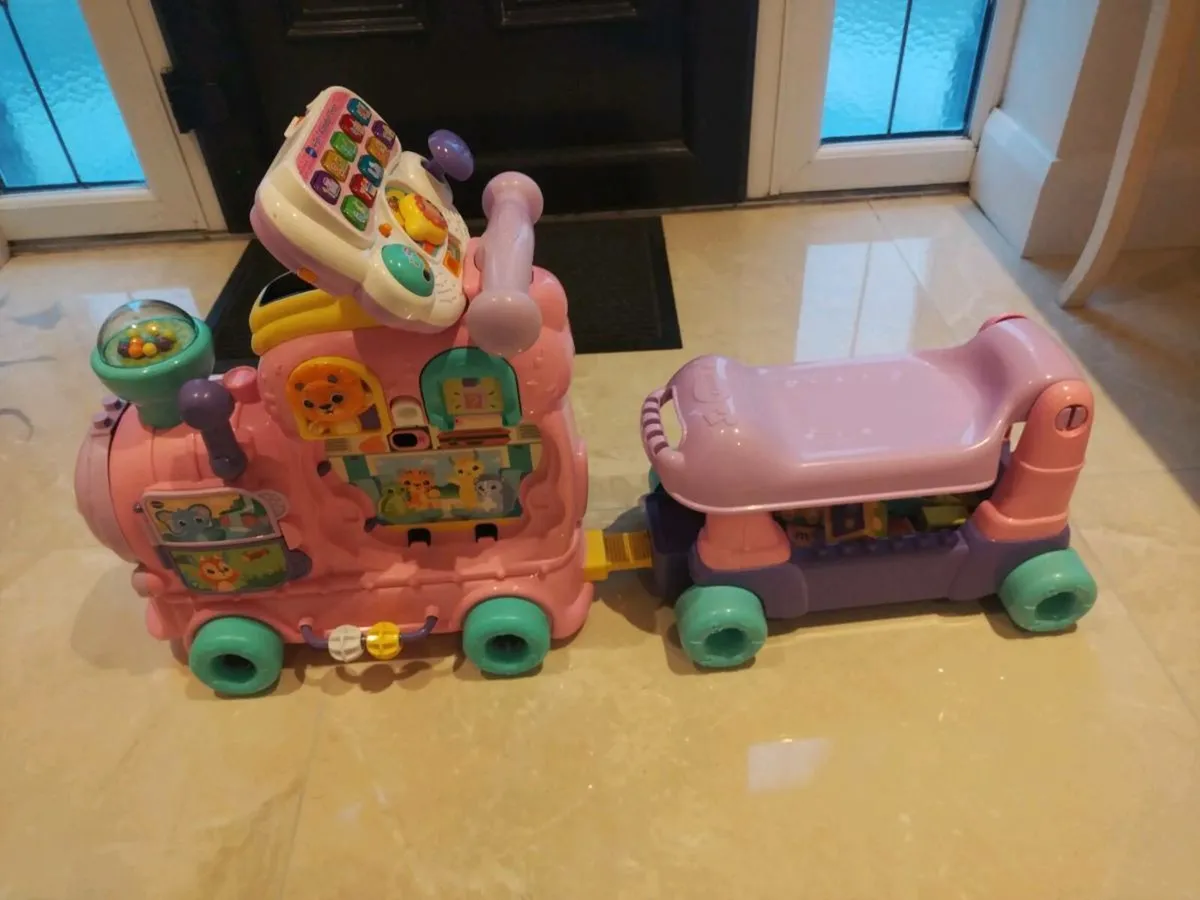 Vtech Pink Ride On Train - Image 1