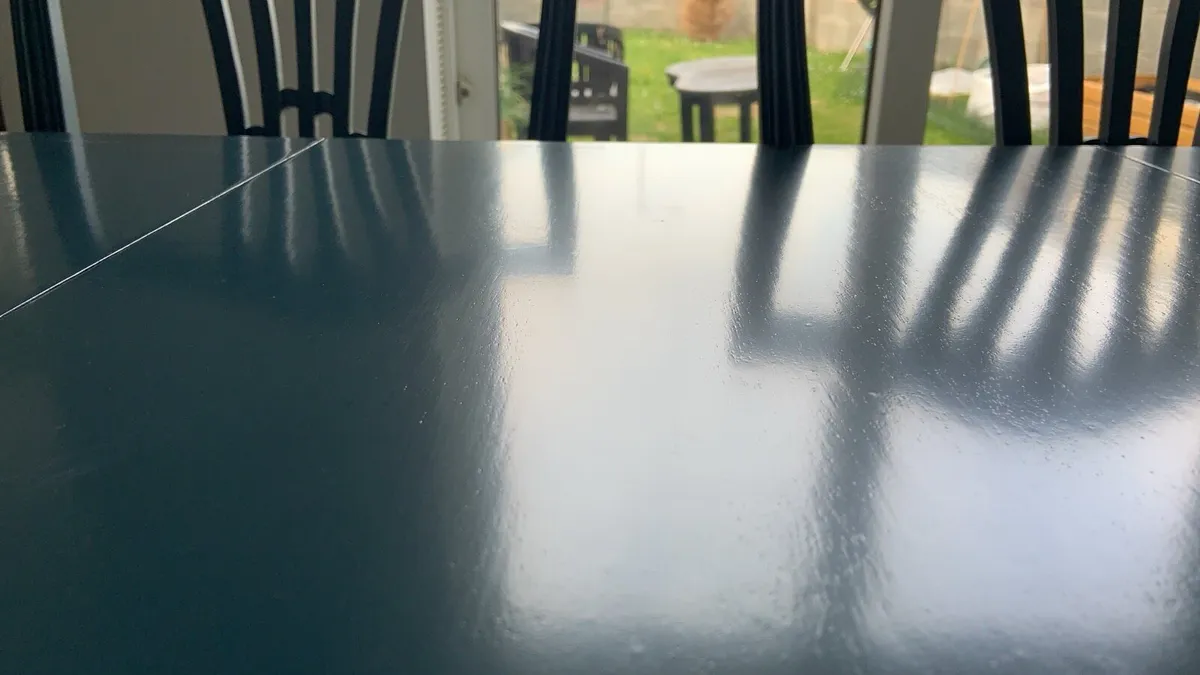 Mahogany dining table and 6 chairs - Image 2