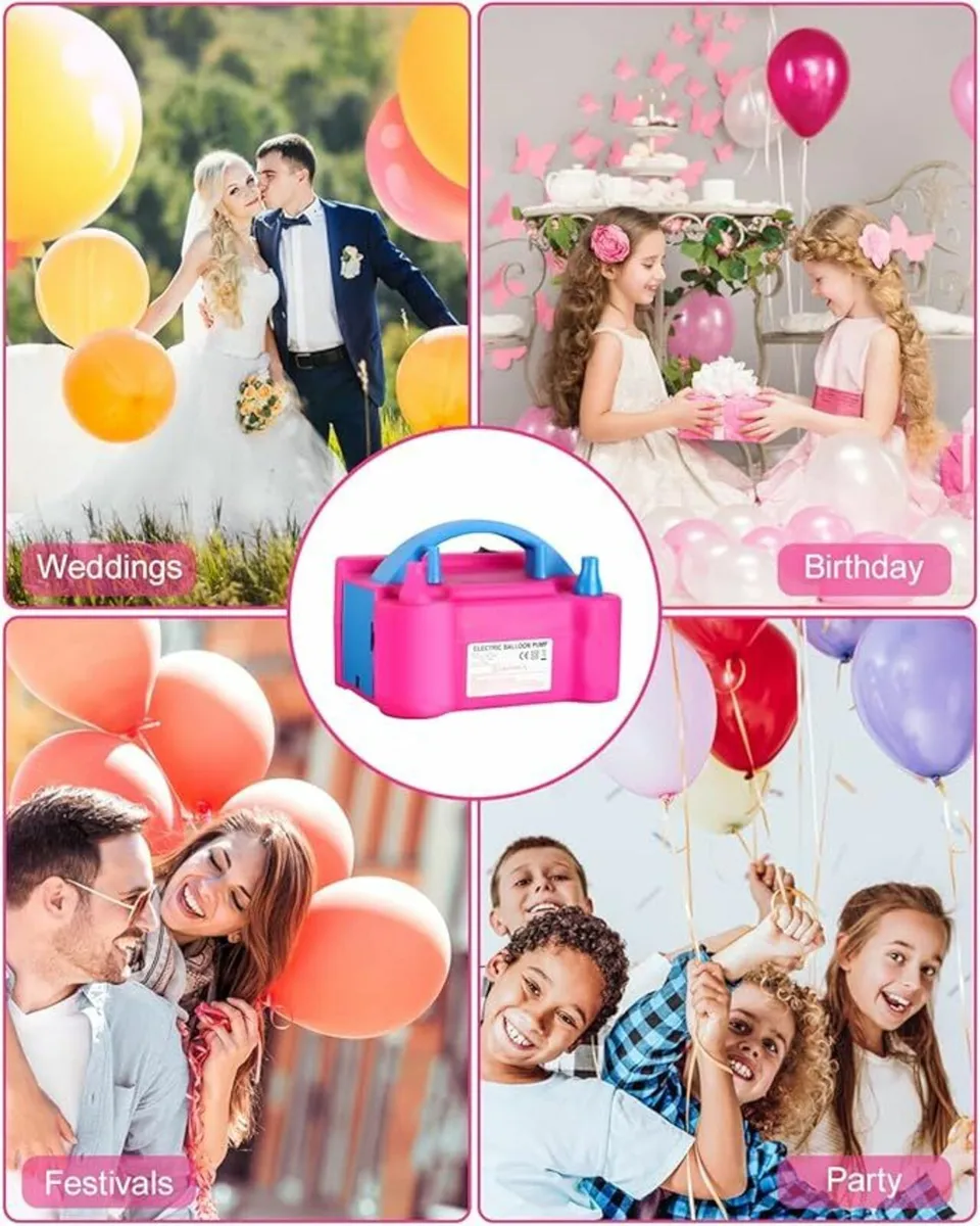 Electric Balloon Pump Double Nozzle Fast Fill - Image 4