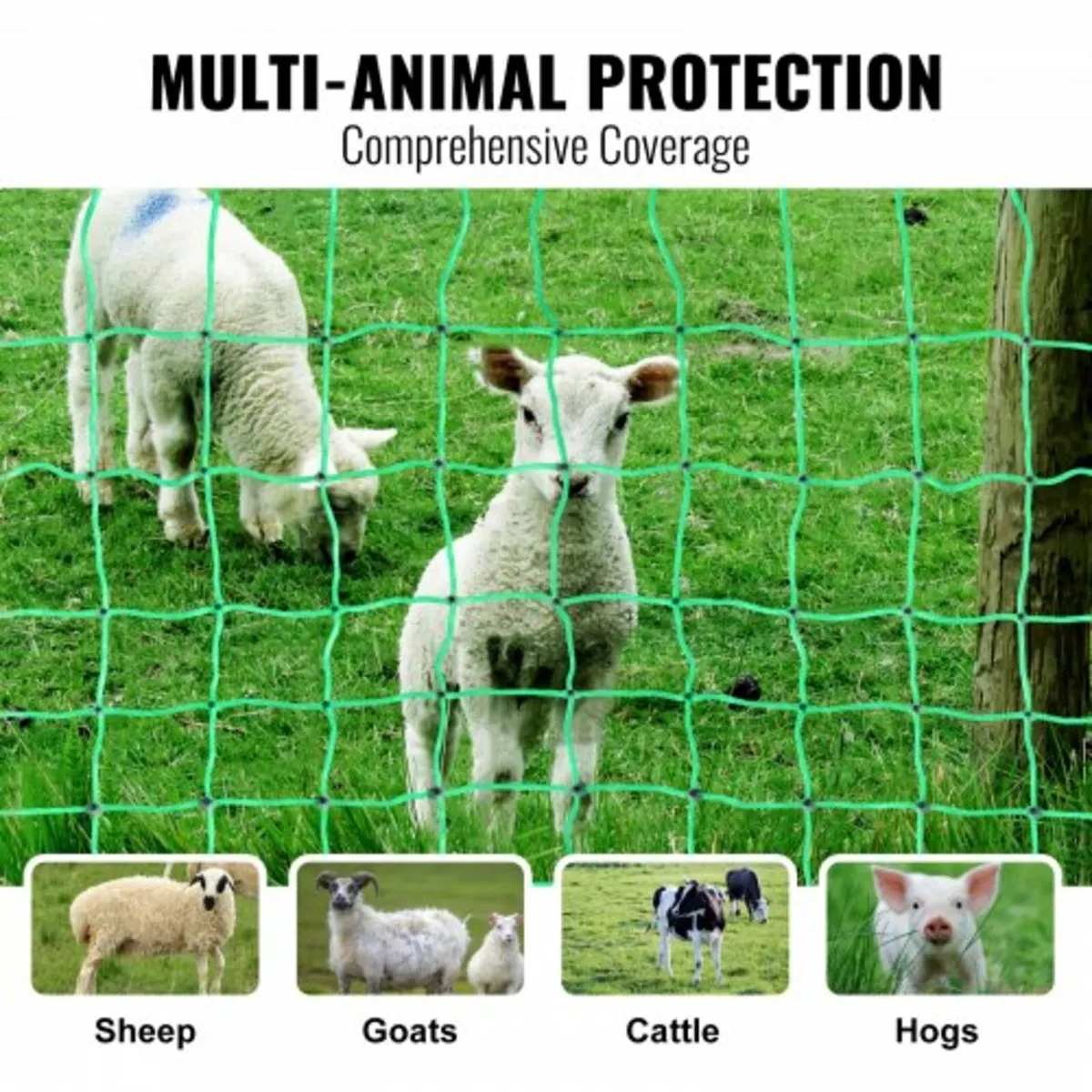 Electric Fence Netting, 35" H x 164' L, PE Net Fen - Image 2