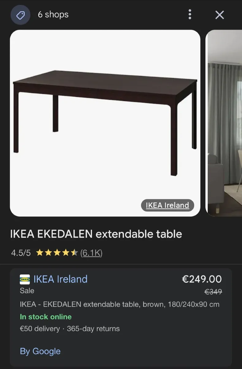 Kitchen Table + 6 Chairs - Image 2