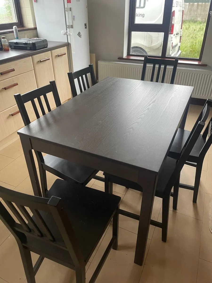 Kitchen Table + 6 Chairs - Image 1