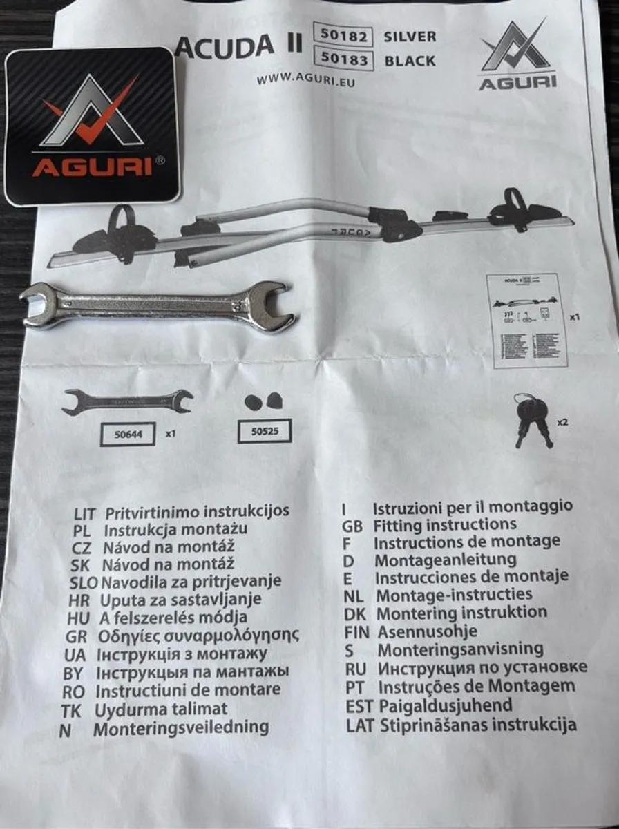 Aguri Acuda II Roof bike Rack black - Image 2