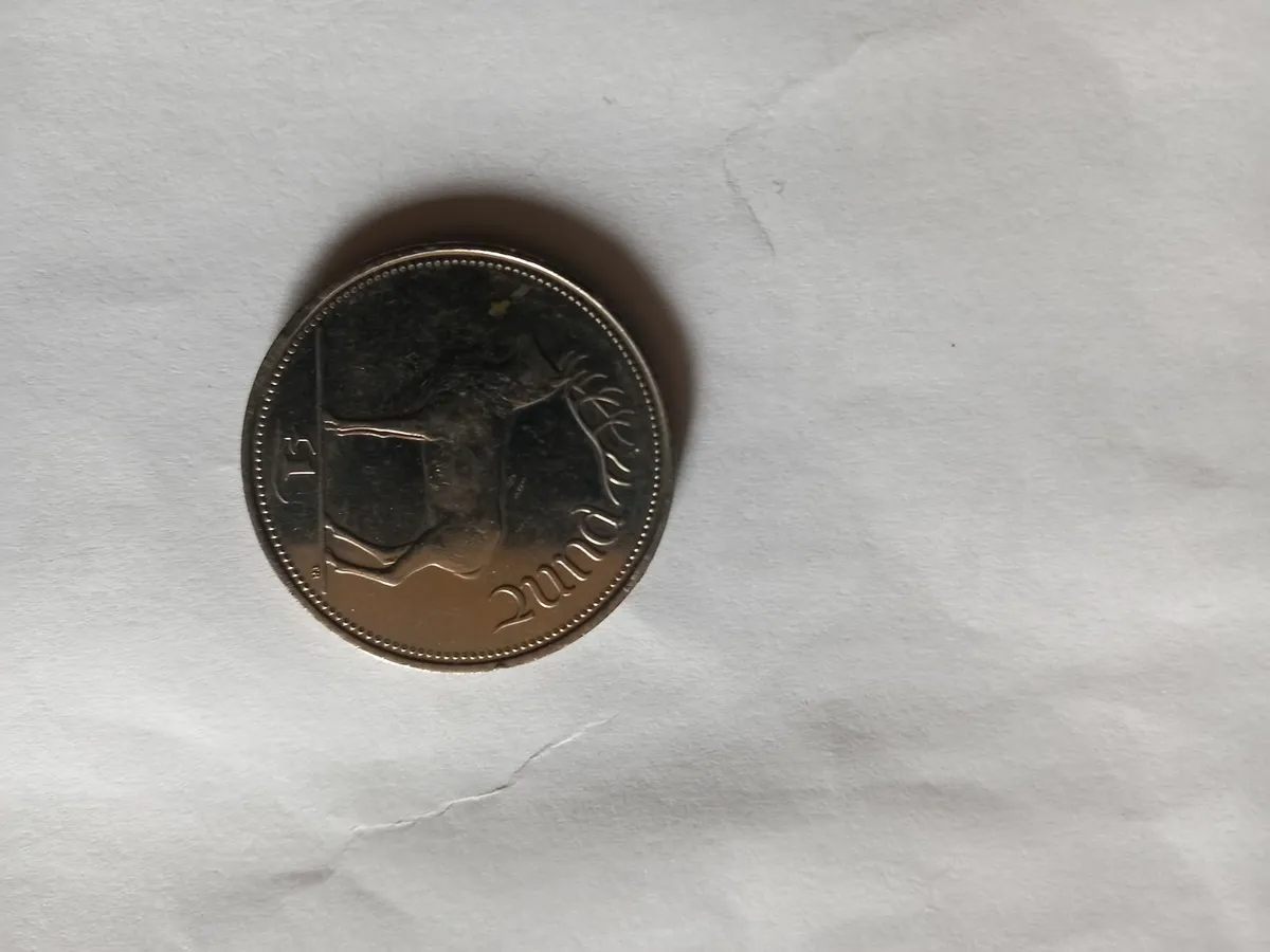 One Pound old irish coin - Image 1