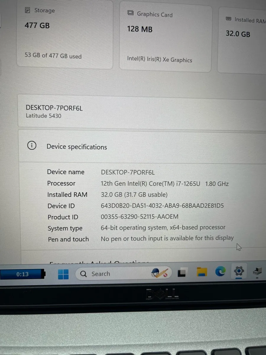 Dell i7 | 32gb ram | 512ssd |win 11 pro - Image 4