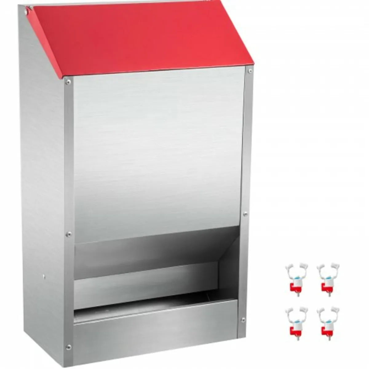 Galvanized Poultry Feeder Chicken Feeder No Waste - Image 1