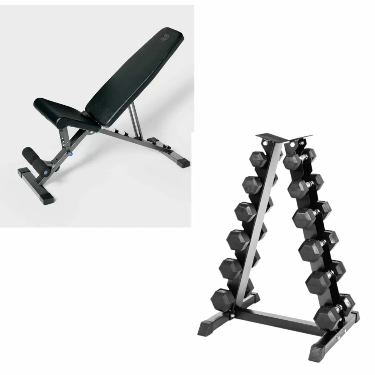 5kg to 17.5kg set with Adjustable Bench
