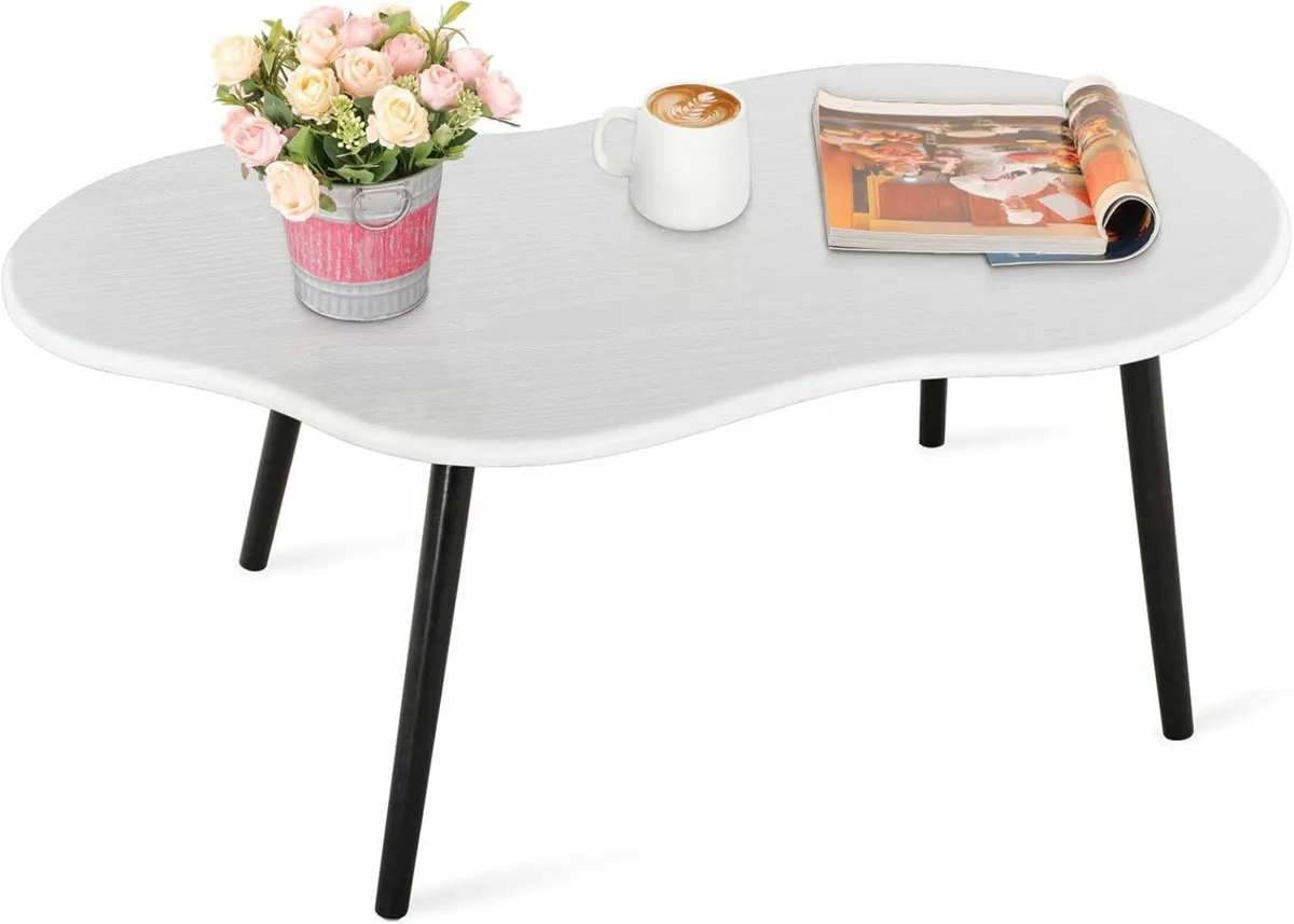Modern Coffee Table Cloud White Living Room - Image 2
