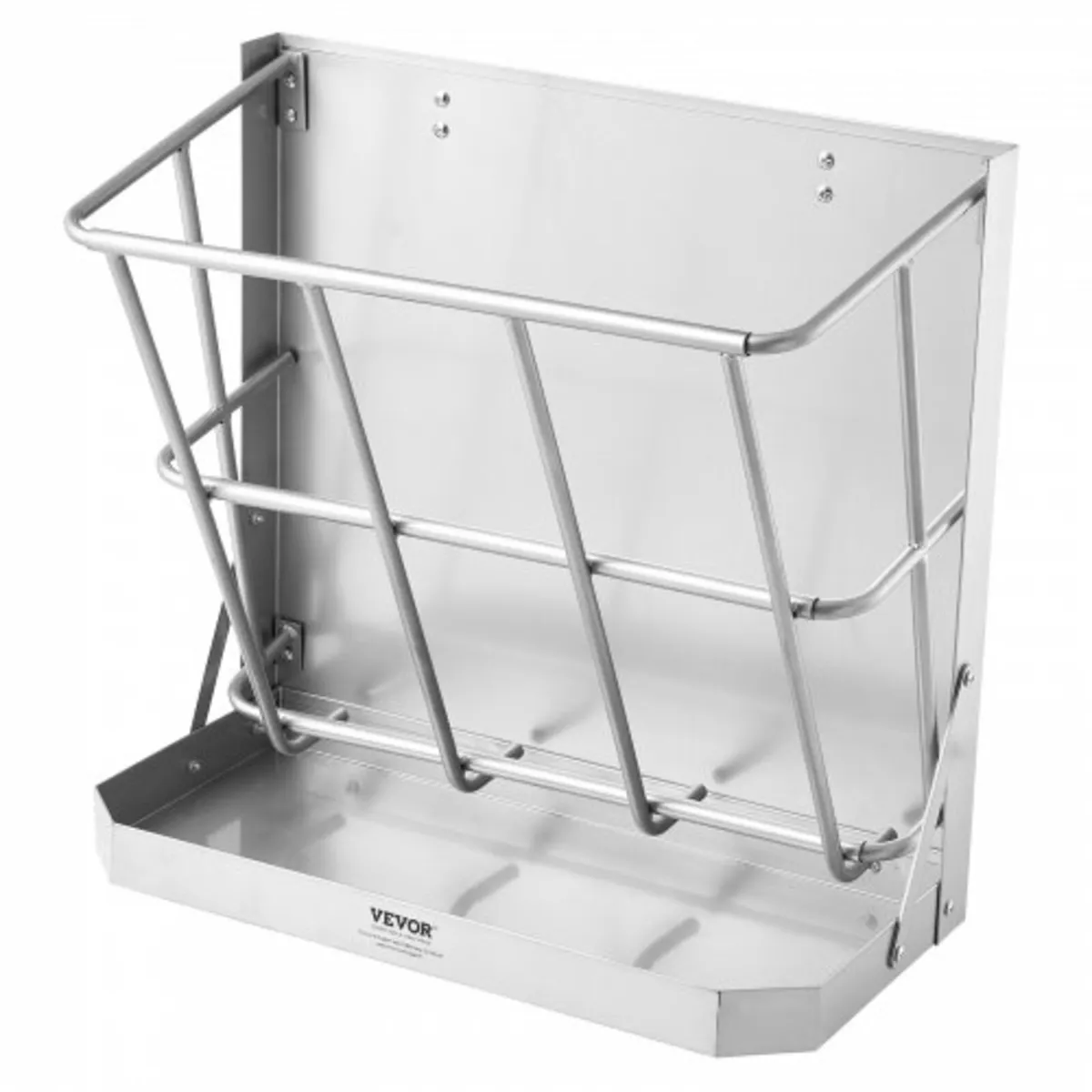 Wall Mounted Goat Hay Feeder 2 in 1 Hay and Grain - Image 1