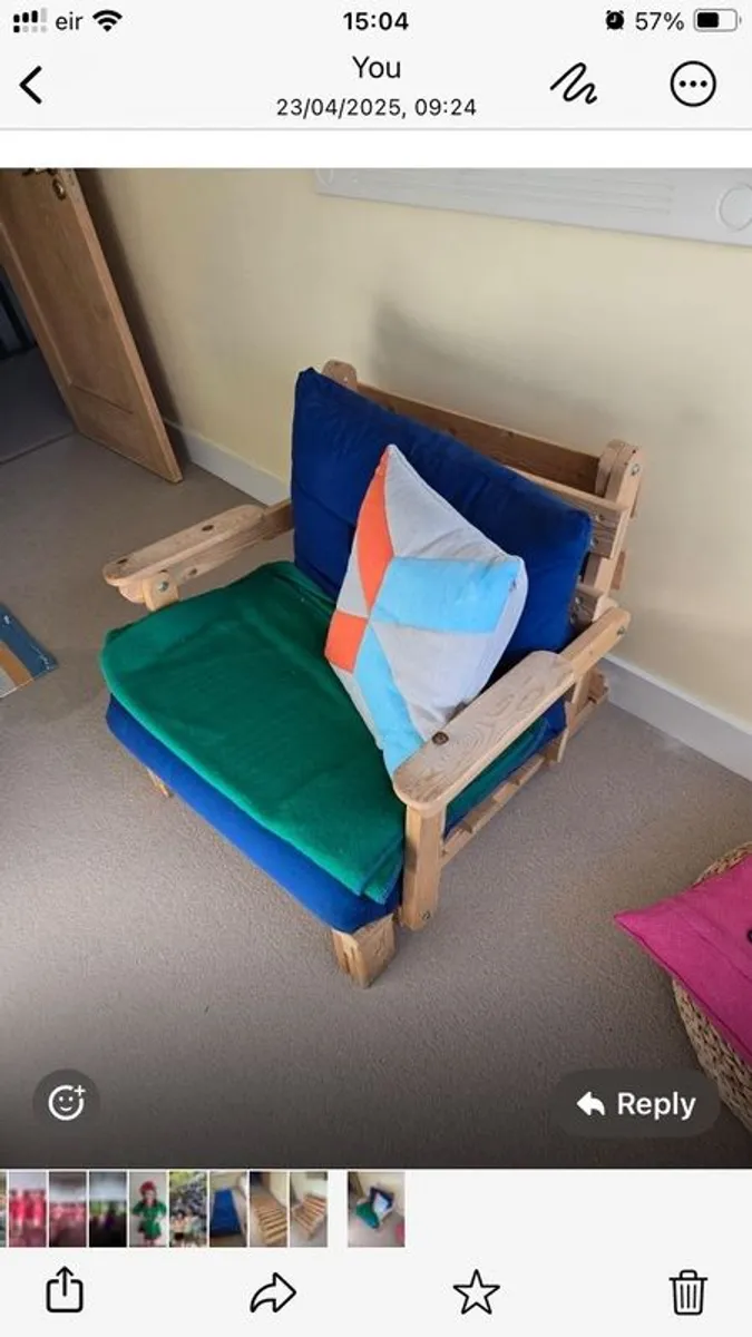 Futon chair single - Image 1